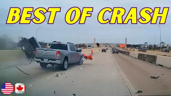 Best of Car Crashes Compilation USA & Canada - 24