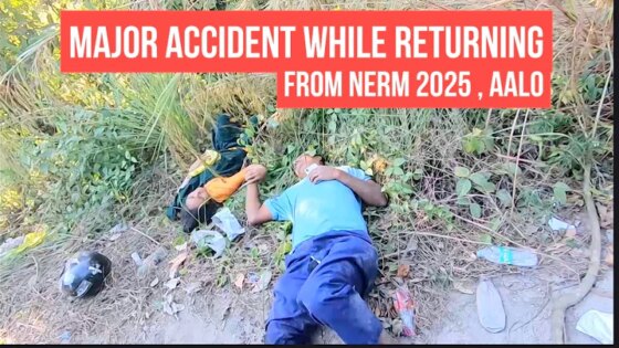 Accident while returning from NERM 2025 Aalo Arunachal Pradesh .