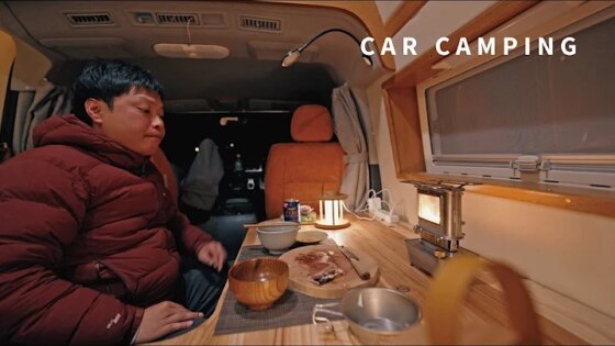 Despair after an accident. Camping in a Hiace.