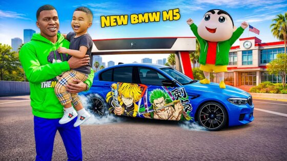 Franklin’s Son Was Insulted… So Bought a BMW M5 GTA 5 Malayalam
