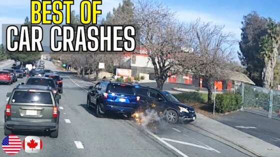 Best of Car Crashes Compilation USA & Canada - 53